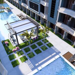 1BR Apartment 66sqm directly on the pool
