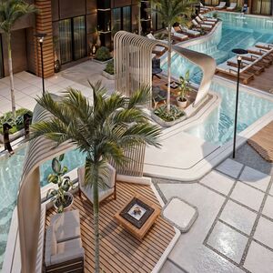 1BR Apartment 65sqm directly on the pool