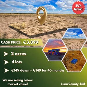 Ultimate RV Freedom! 2.0-Acre Corner Compound 3-Way Access!