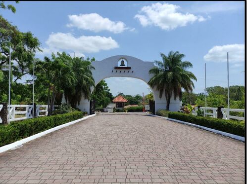 Guarded private entrance