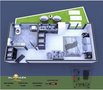 Unit P06 at Almaza Suites