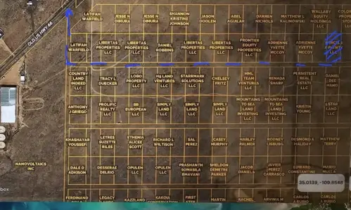 Access via dirt road