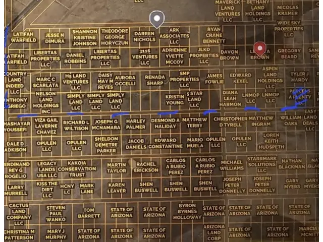 Access via dirt road